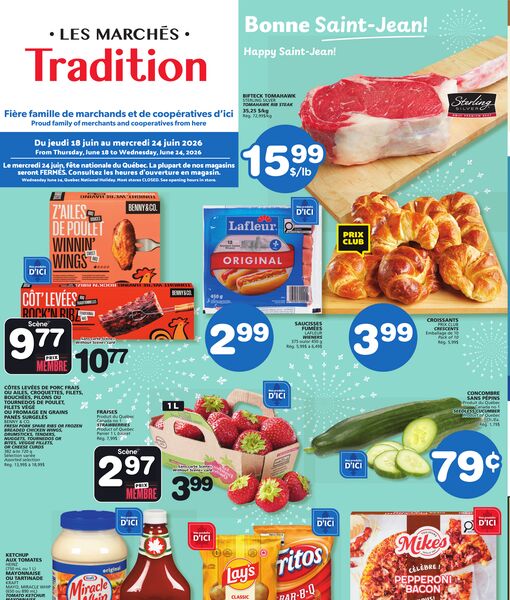 Circulaire Les Marchés Tradition du 18 au 24 juin 2026