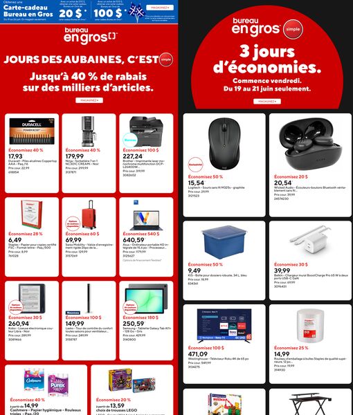 Circulaire Bureau en Gros du 19 au 25 juin 2026