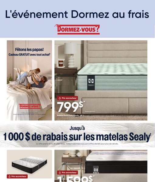 Circulaire Dormez-Vous du 10 au 23 juin 2026