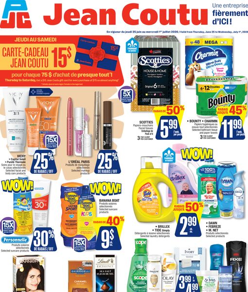 Circulaire Jean Coutu du 25 juin au 1 juillet 2026