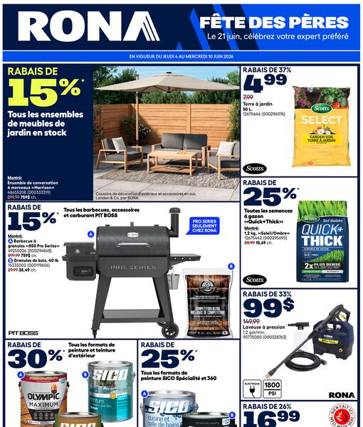 Circulaire RONA du 4 au 10 juin 2026