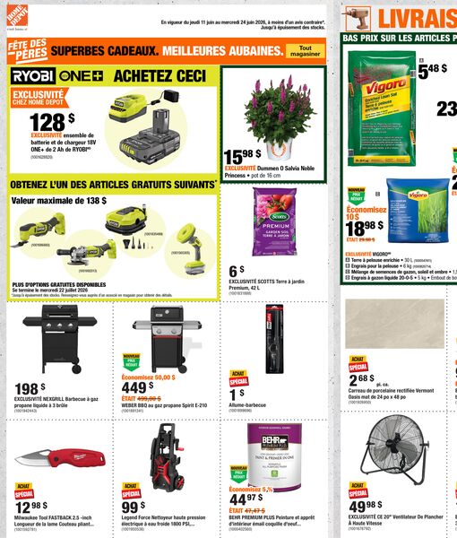 Circulaire Home Depot du 11 au 24 juin 2026