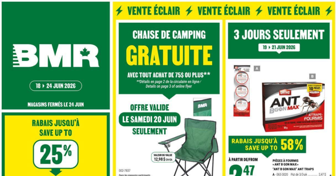 Circulaire BMR Le Groupe du 18 au 24 juin 2026