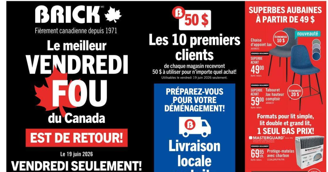 Circulaire Brick du 18 au 21 juin 2026