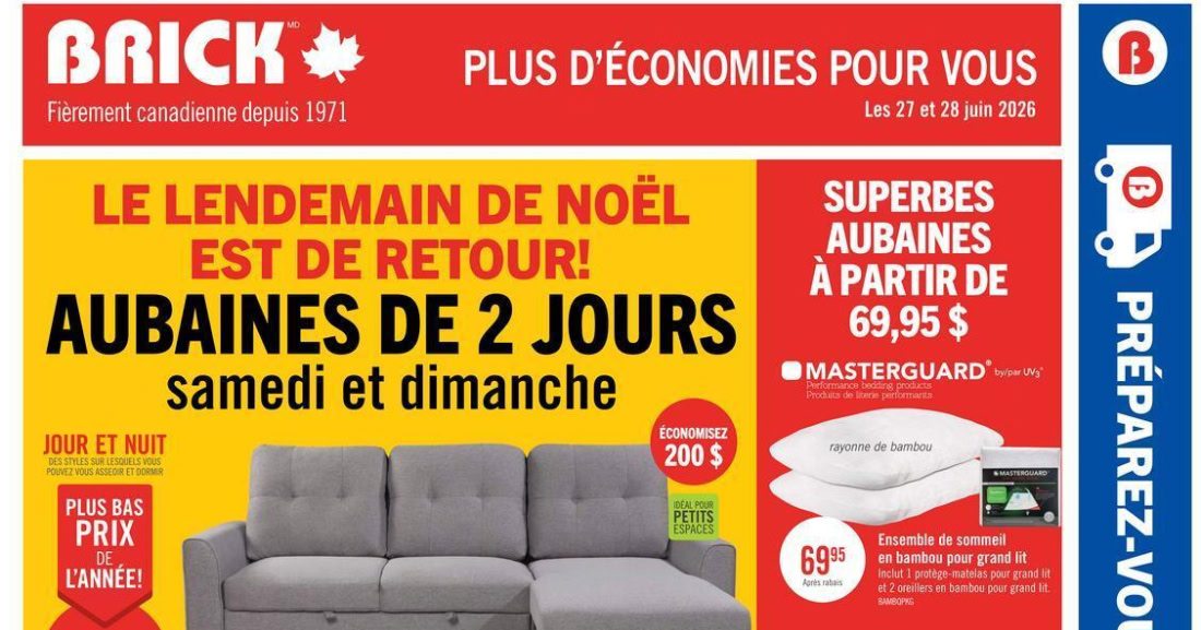 Circulaire Brick du 22 juin au 8 juillet 2026