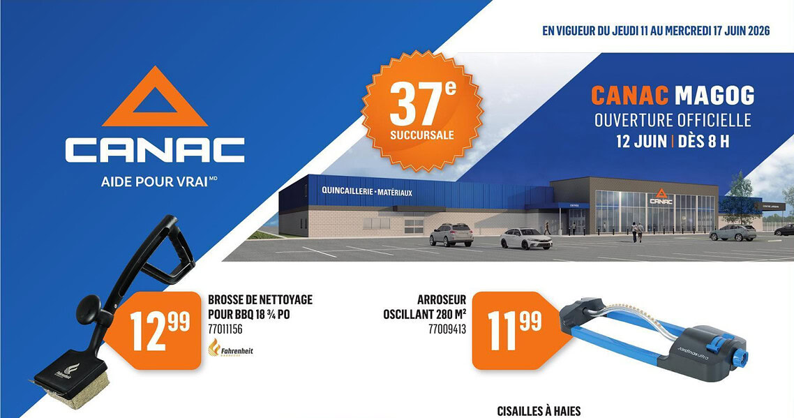 Circulaire Canac du 11 au 17 juin 2026