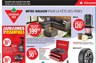 Circulaire Canadian Tire du 4 au 11 juin 2026