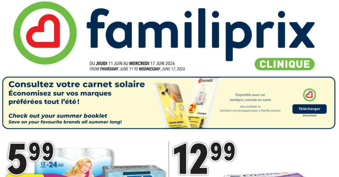 Circulaire Familiprix du 11 au 17 juin 2026