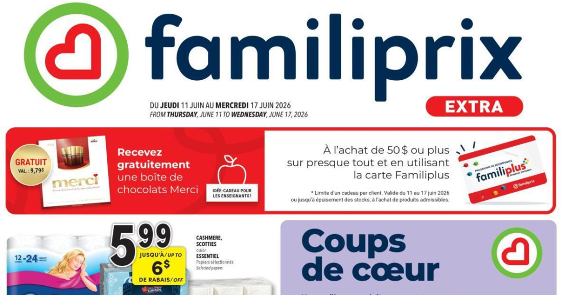 Circulaire Familiprix du 11 au 17 juin 2026