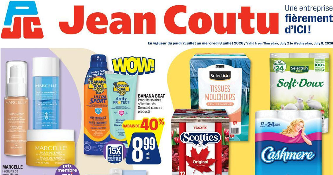 Circulaire Jean Coutu du 2 au 8 juillet 2026