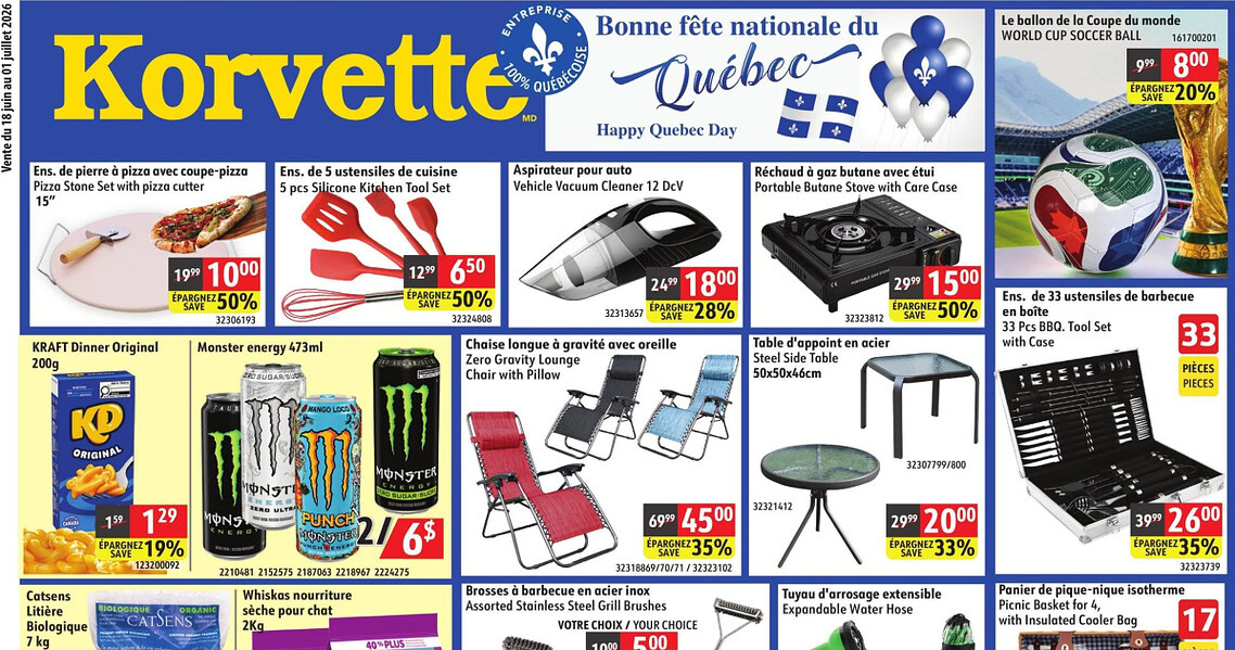 Circulaire Korvette du 18 juin au 1 juillet 2026