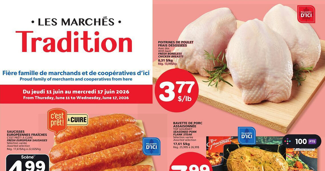 Circulaire Les Marchés Tradition du 11 au 17 juin 2026