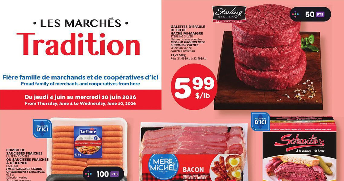Circulaire Les Marchés Tradition du 4 au 10 juin 2026