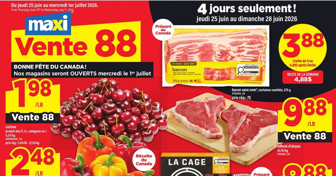Circulaire Maxi du 25 juin au 1 juillet 2026