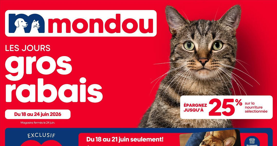 Circulaire Mondou du 18 au 24 juin 2026