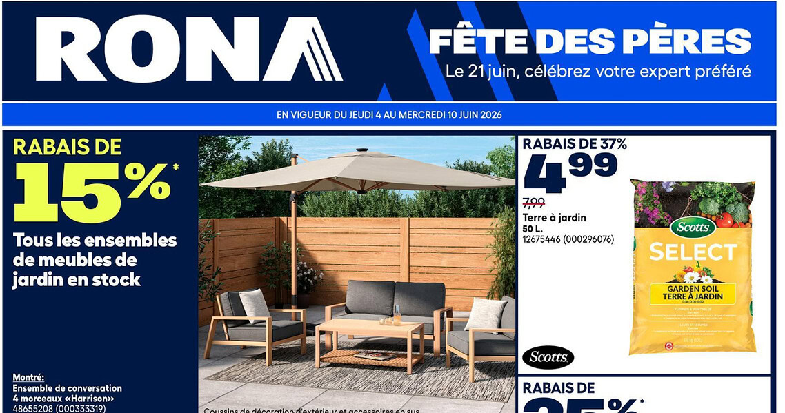 Circulaire RONA du 4 au 10 juin 2026