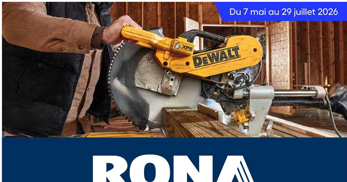 Circulaire RONA du 7 mai au 29 juillet 2026