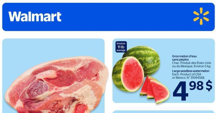 Circulaire Walmart du 4 au 10 juin 2026