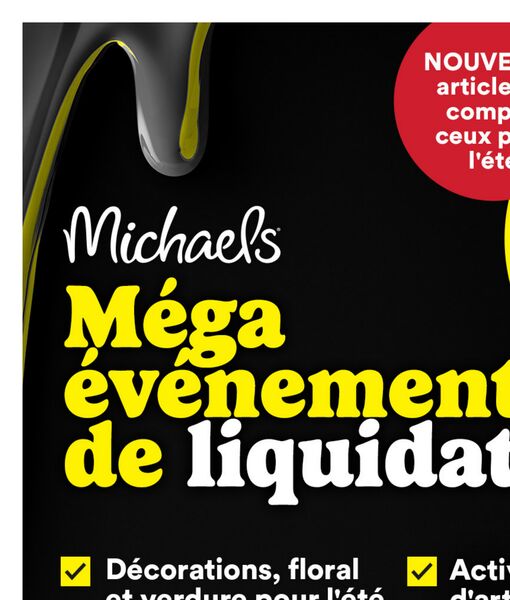 Circulaire Michaels du 10 au 16 juillet 2026
