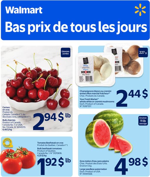 Circulaire Walmart du 16 au 22 juillet 2026