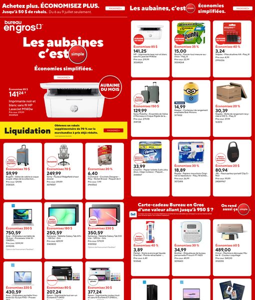 Circulaire Bureau en Gros du 3 au 9 juillet 2026