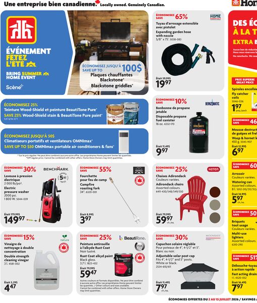 Circulaire Home Hardware du 2 au 15 juillet 2026