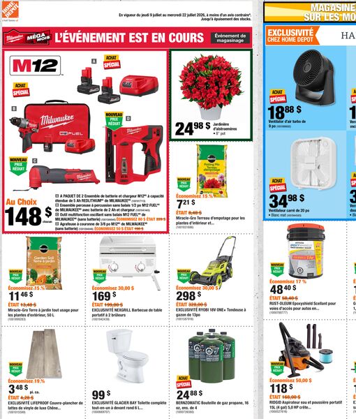 Circulaire Home Depot du 9 au 22 juillet 2026