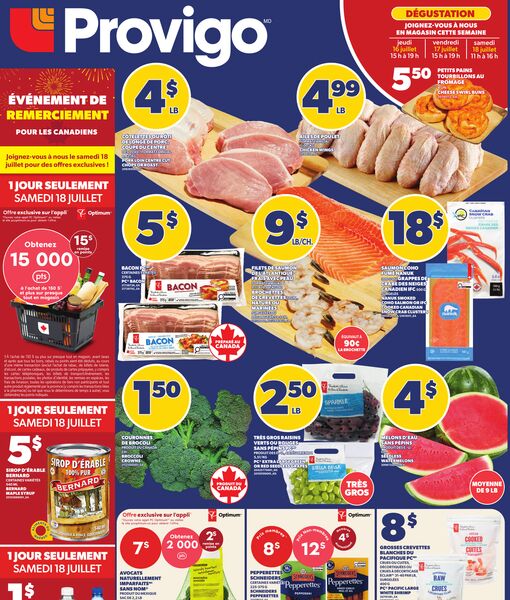 Circulaire Provigo du 16 au 22 juillet 2026