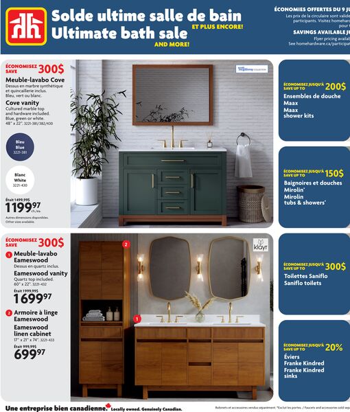 Circulaire Home Hardware du 9 juillet au 5 août 2026