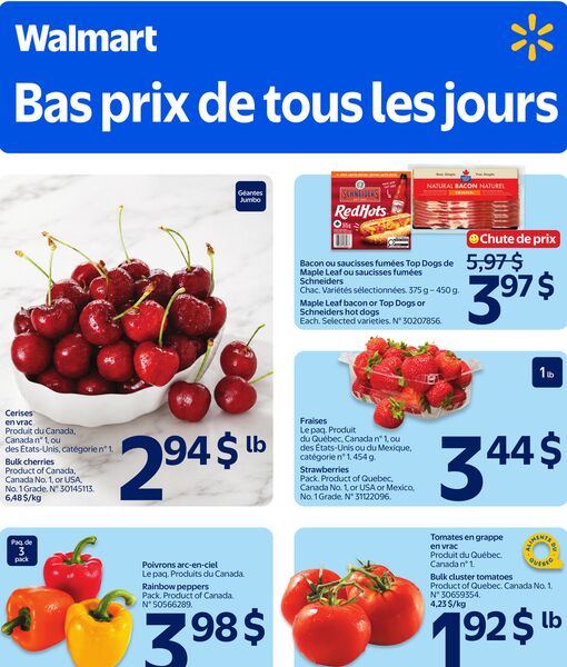 Circulaire Walmart du 9 au 15 juillet 2026