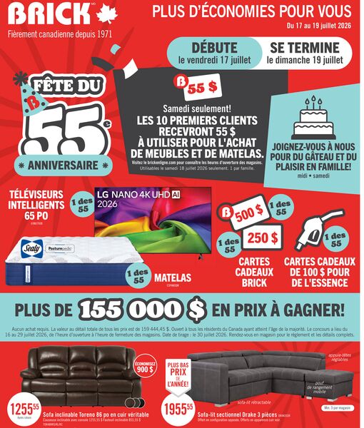 Circulaire Brick du 16 au 29 juillet 2026