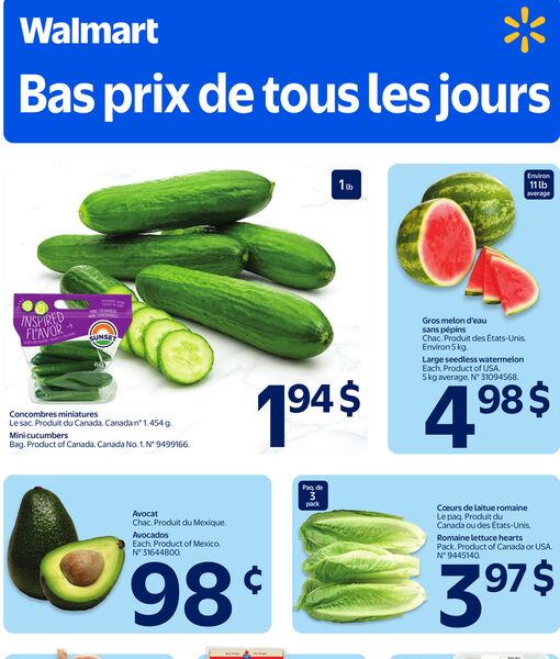 Circulaire Walmart du 2 au 8 juillet 2026