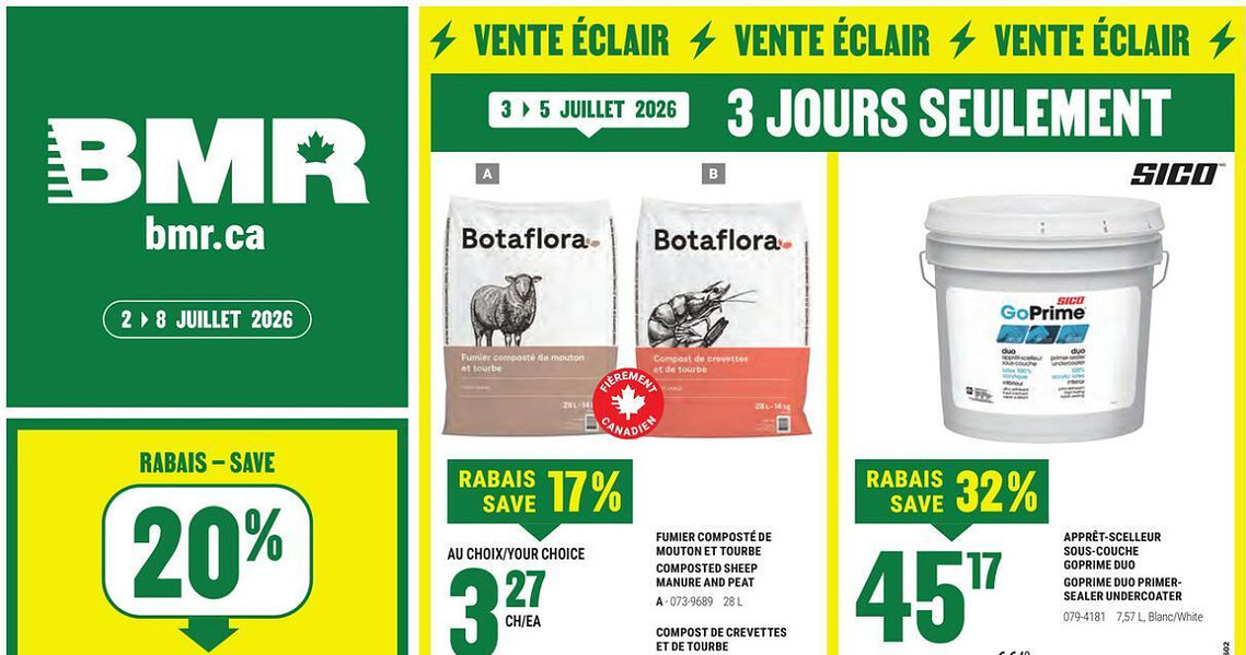 Circulaire BMR Le Groupe du 2 au 8 juillet 2026