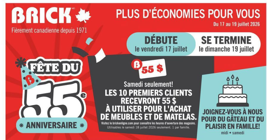 Circulaire Brick du 16 au 29 juillet 2026