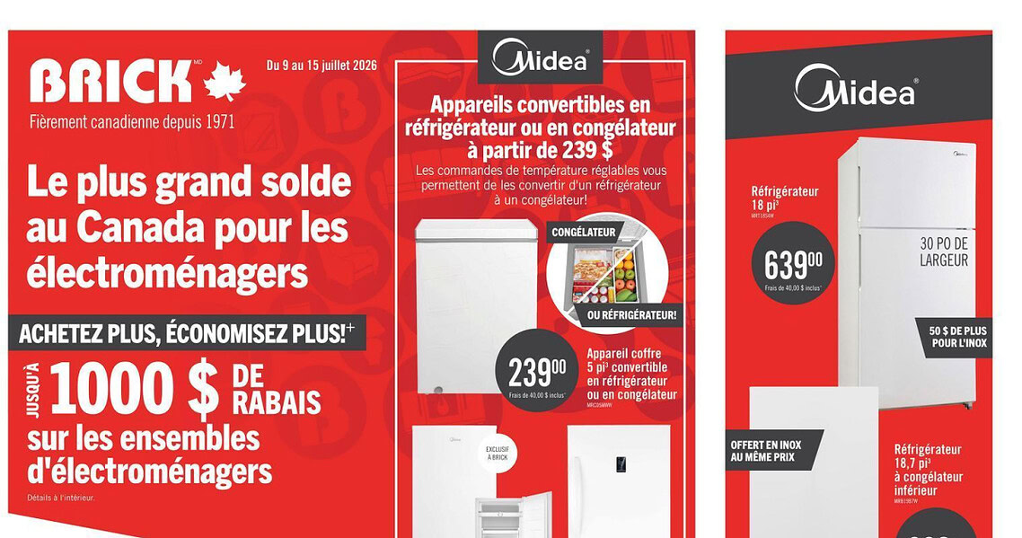 Circulaire Brick du 9 au 15 juillet 2026