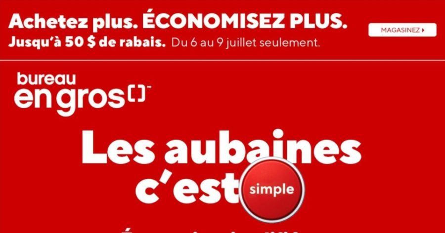 Circulaire Bureau en Gros du 3 au 9 juillet 2026