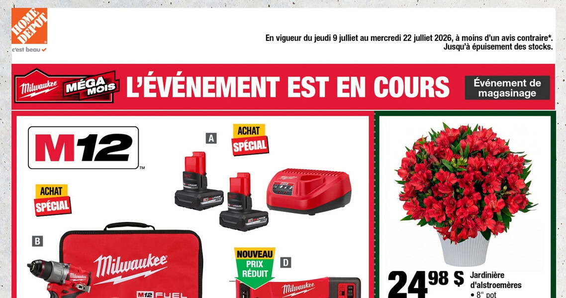 Circulaire Home Depot du 9 au 22 juillet 2026