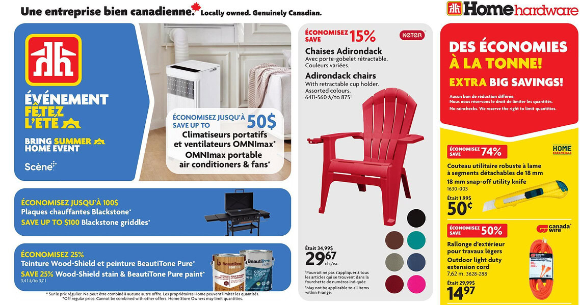 Circulaire Home Hardware du 16 au 29 juillet 2026