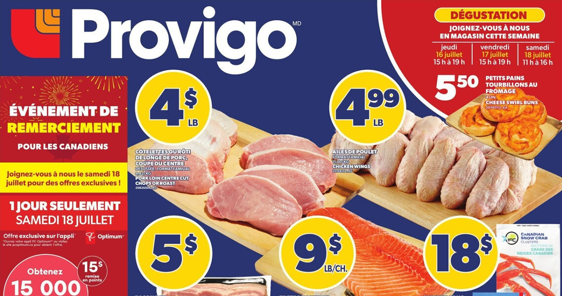 Circulaire Provigo du 16 au 22 juillet 2026