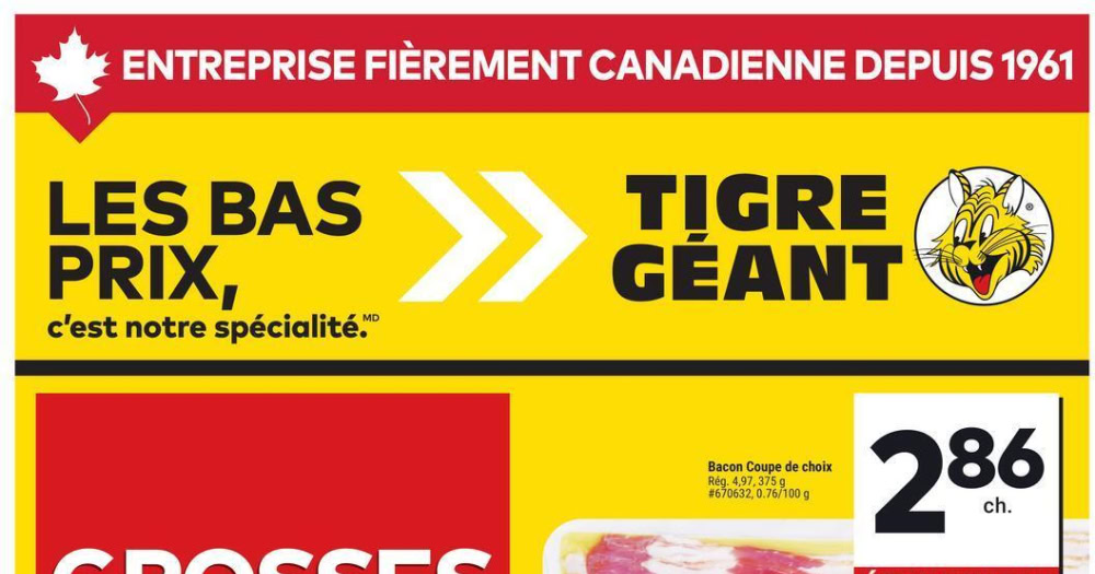 Circulaire Tigre Géant du 8 au 14 juillet 2026