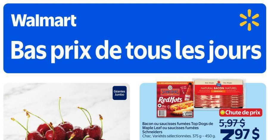 Circulaire Walmart du 9 au 15 juillet 2026
