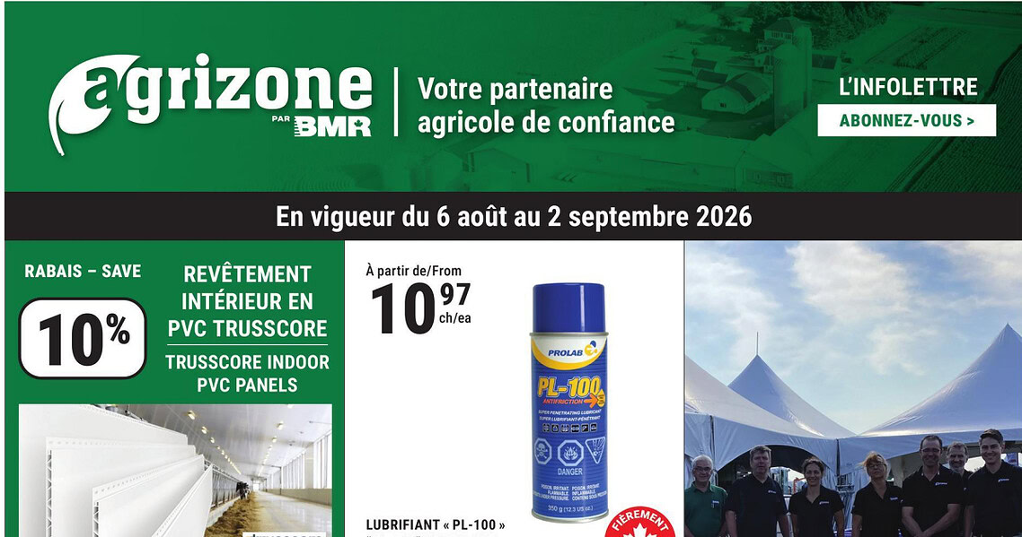 Circulaire BMR Le Groupe du 6 août au 2 septembre 2026