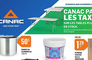 Circulaire Canac du 13 au 19 août 2026