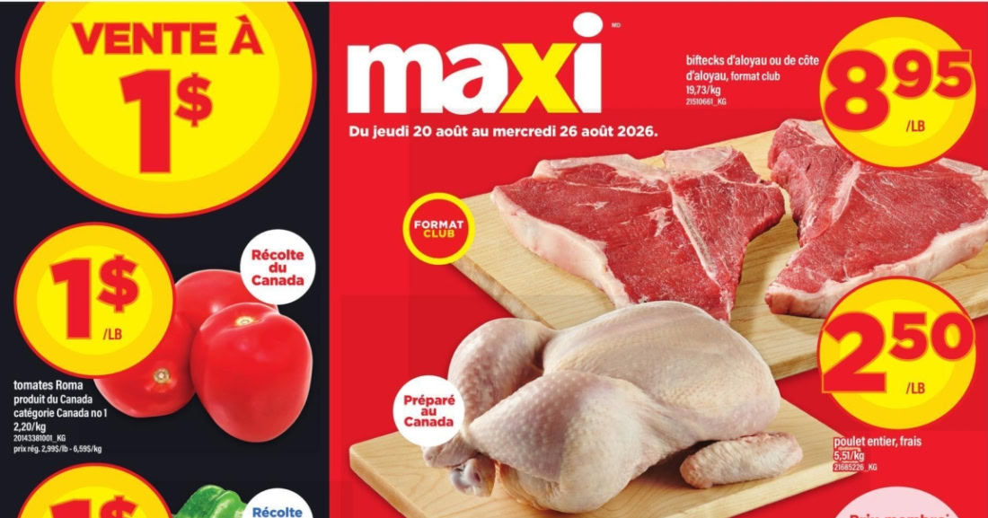 Circulaire Maxi du 20 au 26 août 2026