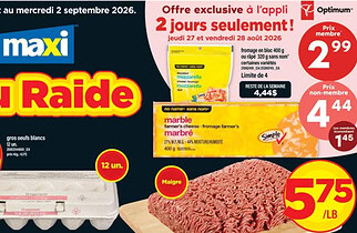 Circulaire Maxi du 27 août au 2 septembre 2026