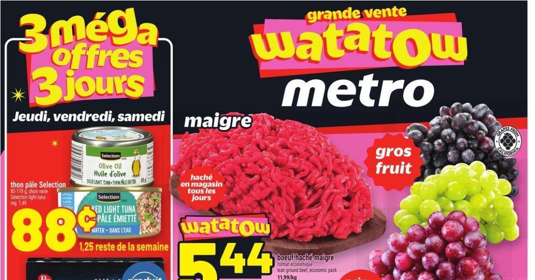 Circulaire Metro du 27 août au 2 septembre 2026