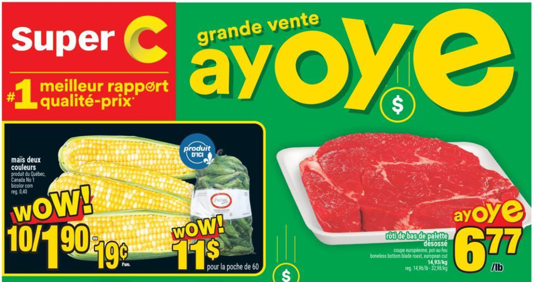 Circulaire Super C du 20 au 26 août 2026