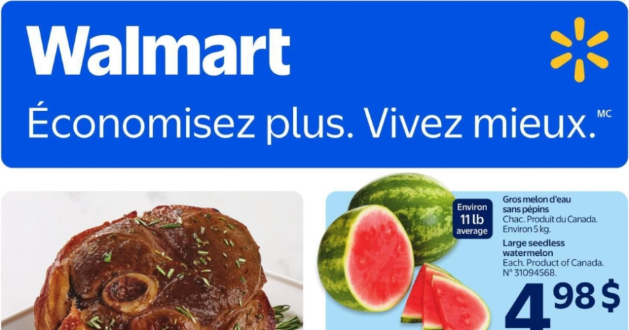 Circulaire Walmart du 27 août au 2 septembre 2026