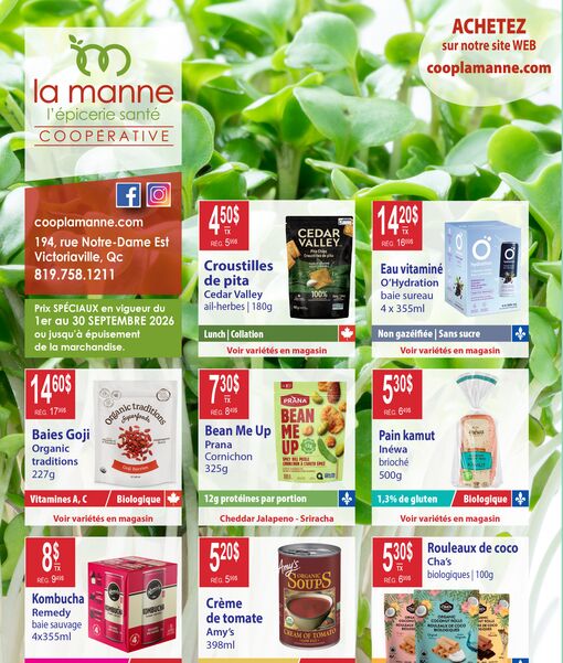 Circulaire Coop LaManne du 1 au 30 septembre 2026