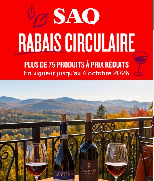 Circulaire SAQ du 17 septembre au 4 octobre 2026